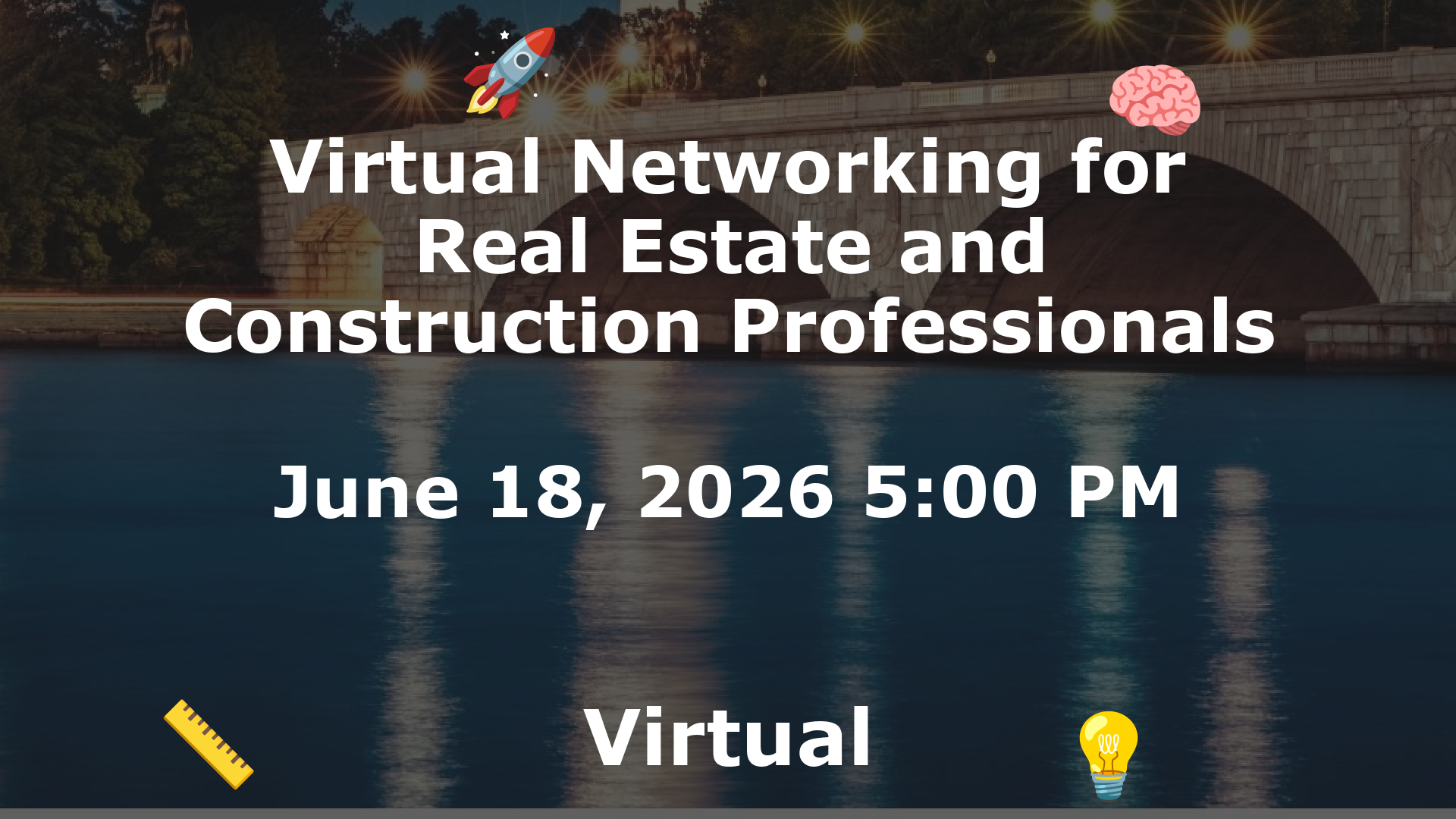 Virtual Networking for Real Estate and Construction Professionals event image